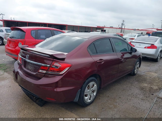 Honda Civic Lx 2014 19XFB2F51EE080569 Image 4