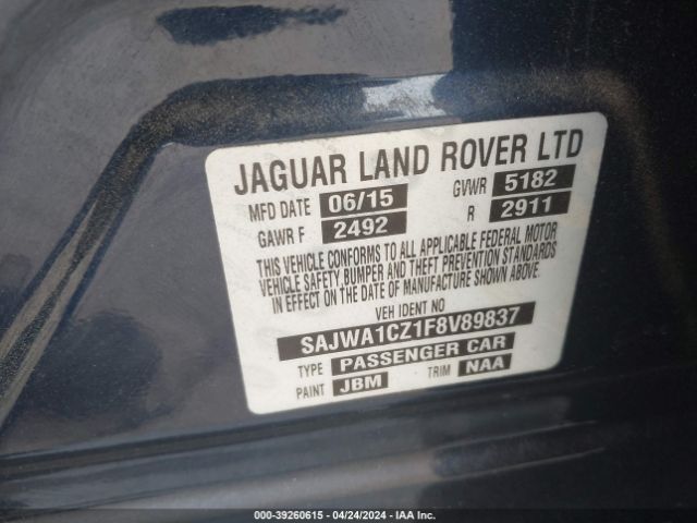 SAJWA1CZ1F8V89837 Jaguar XJ