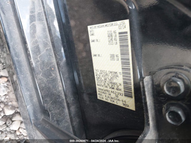 Nissan Maxima 3.5 Sv 2014 1N4AA5AP8EC462392 Image 9