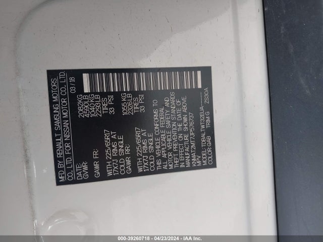 Nissan ROGUE SV 2018 KNMAT2MT7JP576737 Image 9