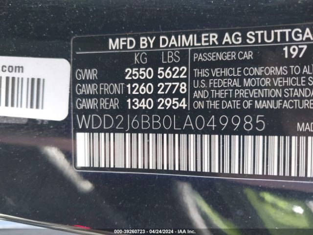 2020 MERCEDES-BENZ AMG CLS 53 WDD2J6BB0LA049985 Photo 8