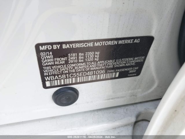 WBA5B1C55ED481096 BMW 535i