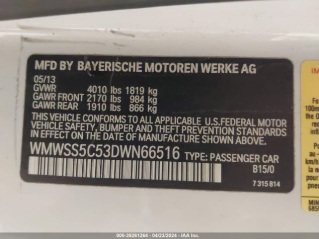 2013 MINI PACEMAN WMWSS5C53DWN66516 Photo 8