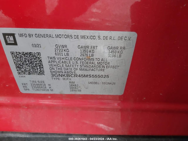 Chevrolet Blazer Fwd 2lt 2021 3GNKBCR45MS555025 Image 9