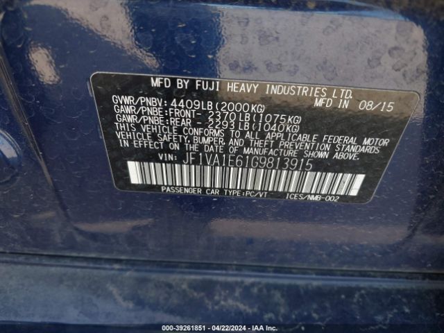 JF1VA1E61G9813915 Subaru Wrx Premium