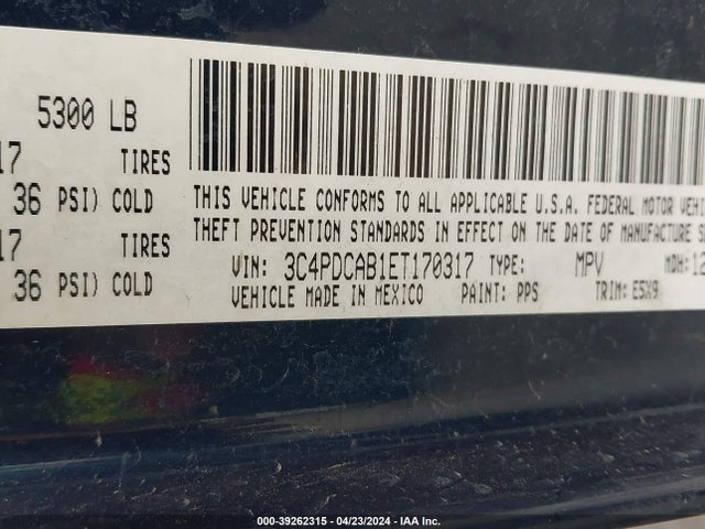Dodge Journey American Value Pkg 2014 3C4PDCAB1ET170317 Image 9