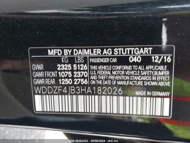2017 MERCEDES-BENZ E 300 WDDZF4JB3HA182026 Photo 8