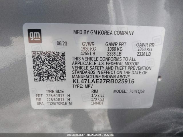 KL47LAE27RB025916 Buick Envista Preferred Fwd