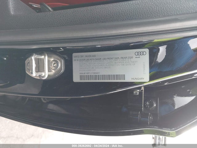WAUB1GFF1J1080461 Audi S3 2.0t Premium Plus/2.0t Tech Premium Plus