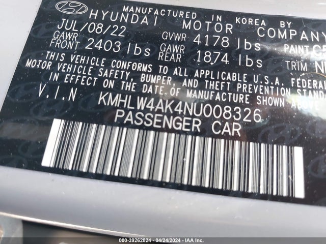 Hyundai ELANTRA N 2022 KMHLW4AK4NU008326 Image 9