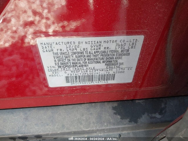 Nissan Kicks Sr Xtronic Cvt 2023 3N1CP5DV6PL489161 Image 9
