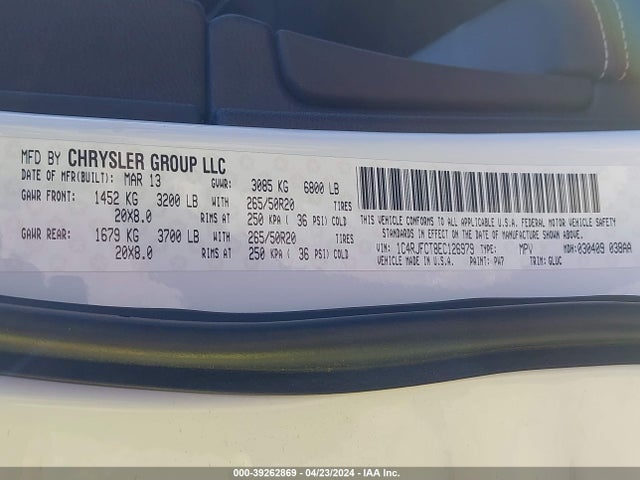 Jeep Grand Cherokee Overland 2014 1C4RJFCT8EC126979 Image 9