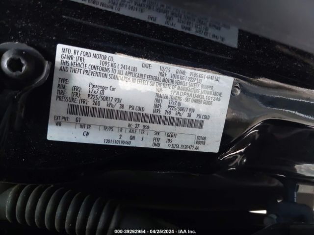 1FADP5AU4GL101245 Ford C-max Hybrid Se