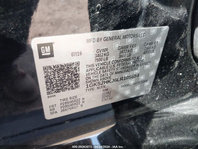 1GKS2HKJ6LR105654 GMC Yukon Xl 4wd Denali