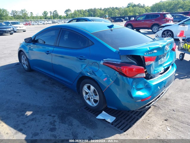Hyundai ELANTRA SE 2014 KMHDH4AE3EU113206 Image 3