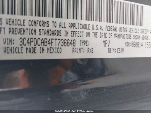 3C4PDCAB4FT736648 Dodge Journey American Value Pkg
