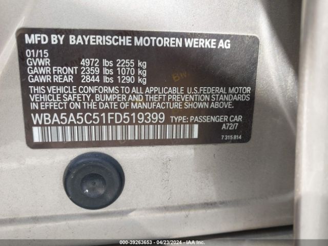 WBA5A5C51FD519399 BMW 528I