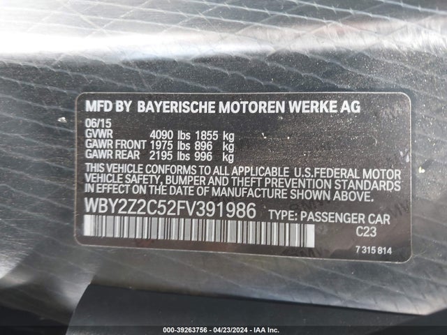 BMW I8 2015 WBY2Z2C52FV391986 Image 9