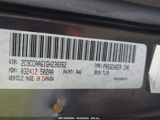 2C3CCAAG1GH238262 Chrysler 300 Limited