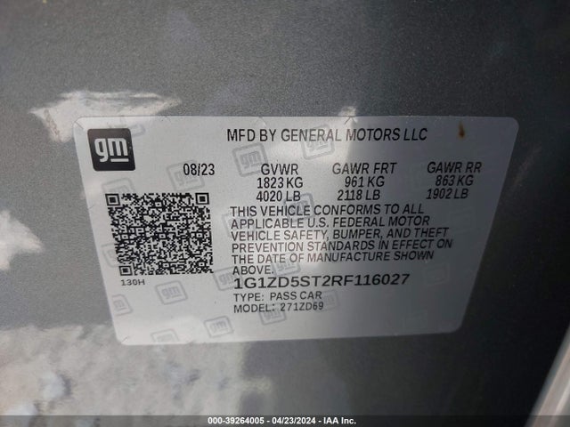 Chevrolet MALIBU LT 2024 1G1ZD5ST2RF116027 Image 9