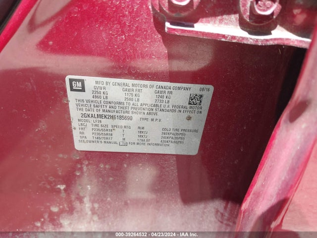 2GKALMEK2H6185690 GMC Terrain Sle-1
