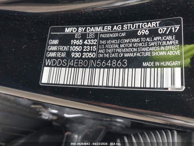 Mercedes-Benz CLA 250 2018 WDDSJ4EB0JN564863 Image 9