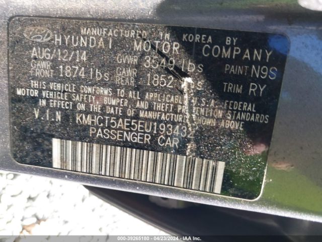 KMHCT5AE5EU193432 Hyundai ACCENT GS