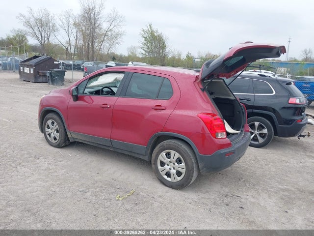 Chevrolet Trax 1ls 2015 KL7CJKSB6FB119122 Image 3