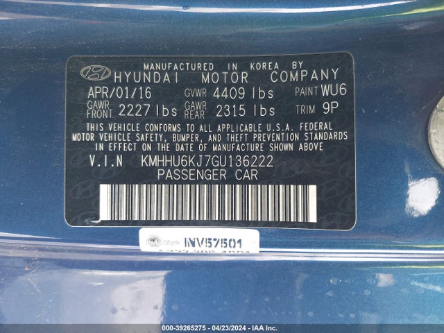 Hyundai Genesis 3.8 Ultimate 2016 KMHHU6KJ7GU136222 Image 9
