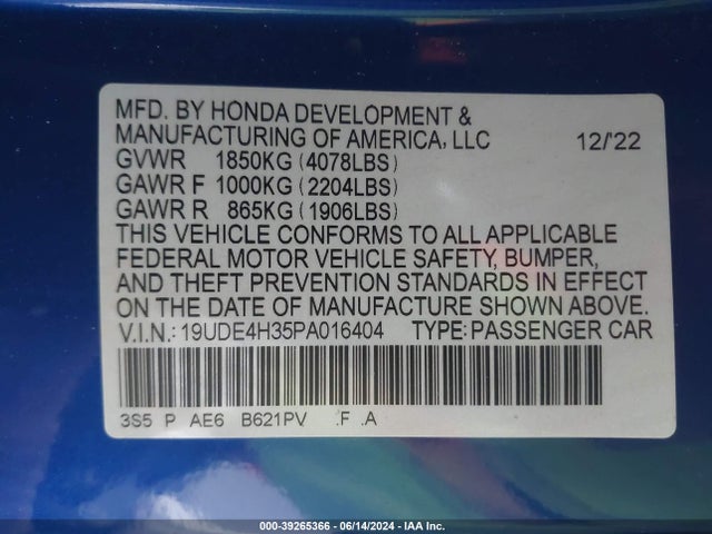 Acura Integra A-spec Package 2023 19UDE4H35PA016404 Image 9