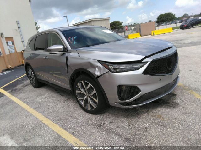 Auction sale of the 2022 Acura Mdx Technology Package, vin: 5J8YD9H42NL012306, lot number: 39265374