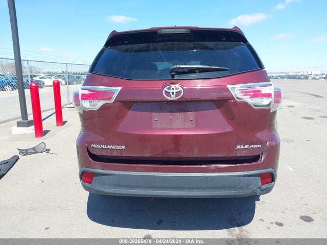 Toyota Highlander Xle V6 2015 5TDJKRFH8FS143042 Image 16