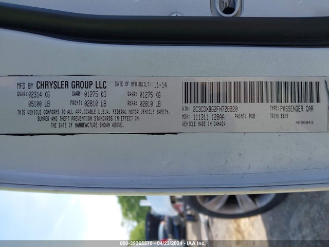 Dodge Charger Sxt 2015 2C3CDXHG4FH856518 Image 9