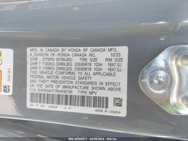 Honda CR-V 2024 2HKRS4H71RH436799 Image 23