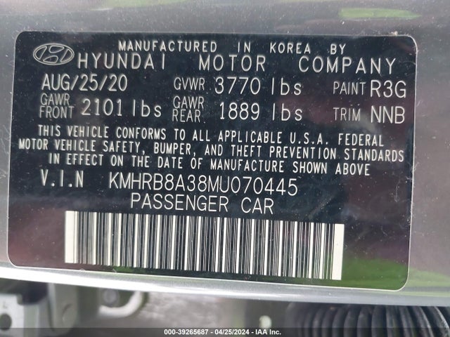 Hyundai Venue Se 2021 KMHRB8A38MU070445 Image 9