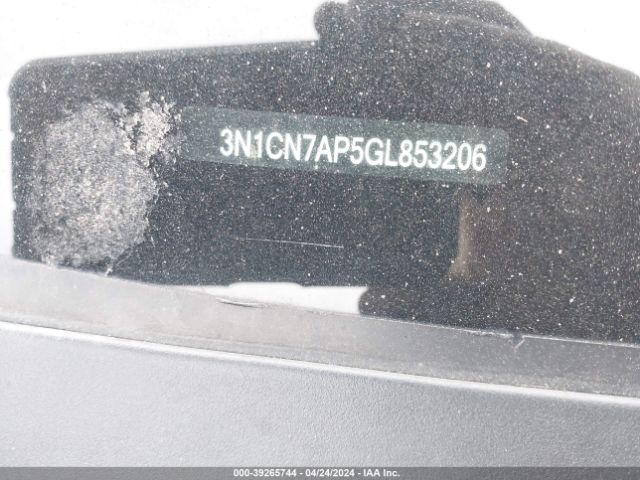 3N1CN7AP5GL853206 Nissan Versa 1.6 S/1.6 S+/1.6 Sl/1.6 Sv