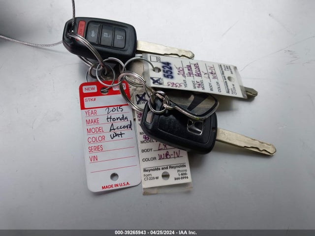 Honda ACCORD LX 2015 1HGCR2F39FA262863 Image 11