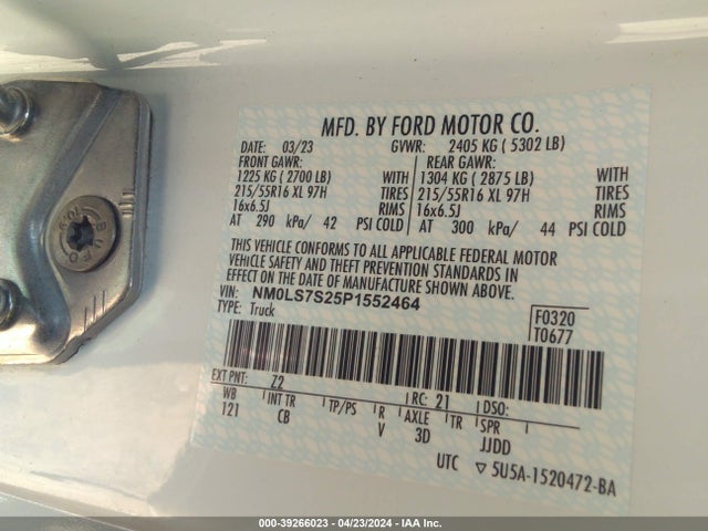Ford Transit Connect Xl 2023 NM0LS7S25P1552464 Image 9