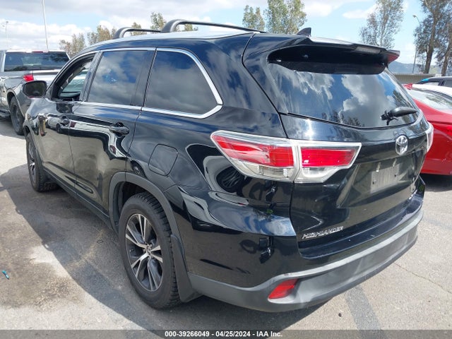 Toyota Highlander Xle V6 2016 5TDJKRFH1GS290689 Image 3