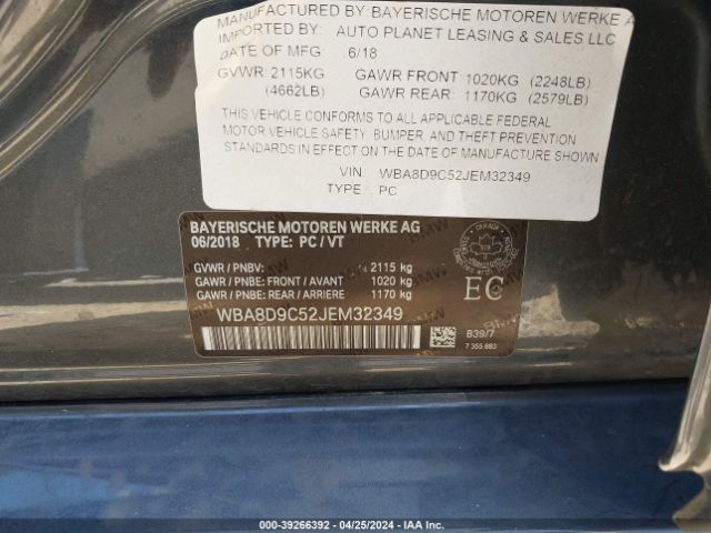 WBA8D9C52JEM32349 BMW 330i Xdrive