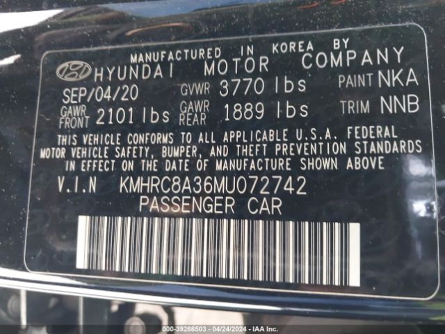 KMHRC8A36MU072742 Hyundai Venue Sel