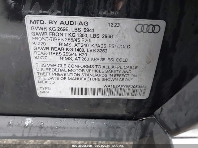 2024 AUDI Q5 WA1E2AFY9R2060454 Photo 8