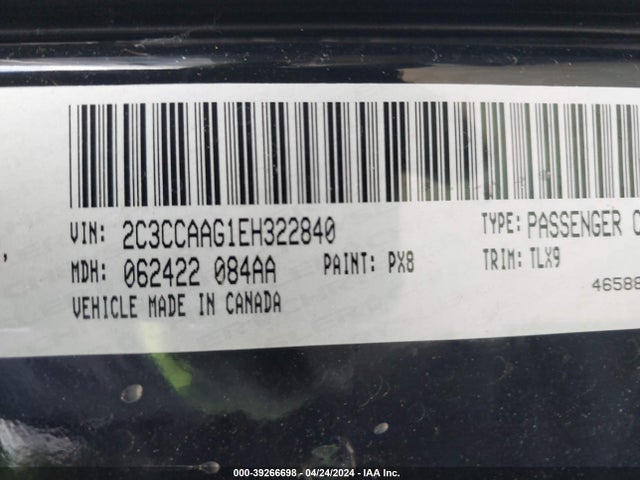 Chrysler 300 2014 2C3CCAAG1EH322840 Image 9
