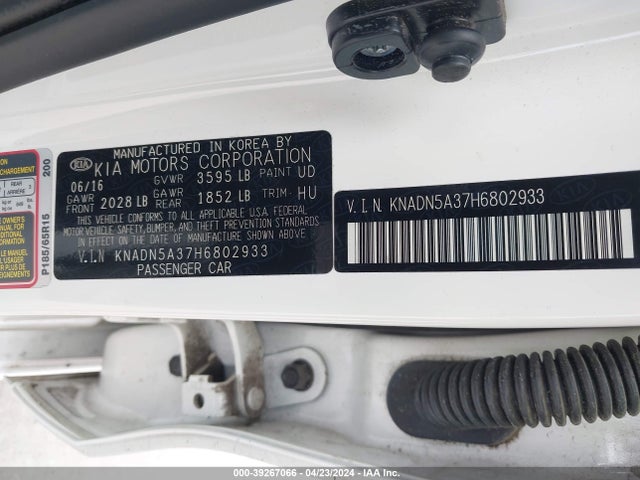 KIA RIO EX 2017 KNADN5A37H6802933 Image 9