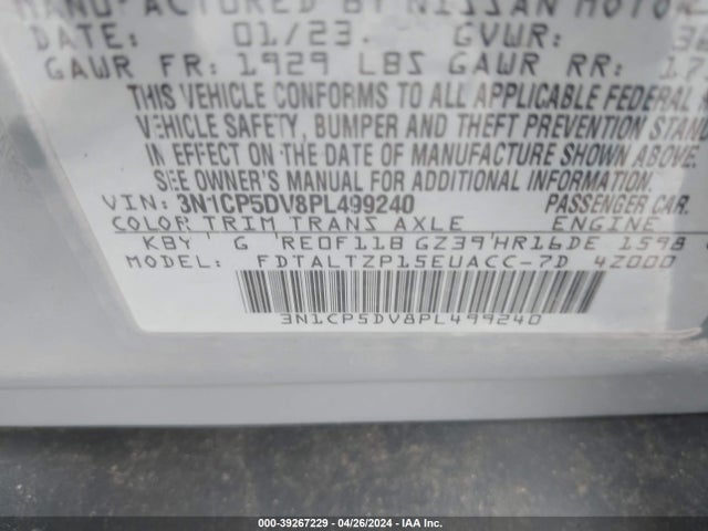 Nissan Kicks Sr Xtronic Cvt 2023 3N1CP5DV8PL499240 Image 9