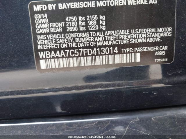 WBA4A7C57FD413014 BMW 428 Gran Coupe Xdrive