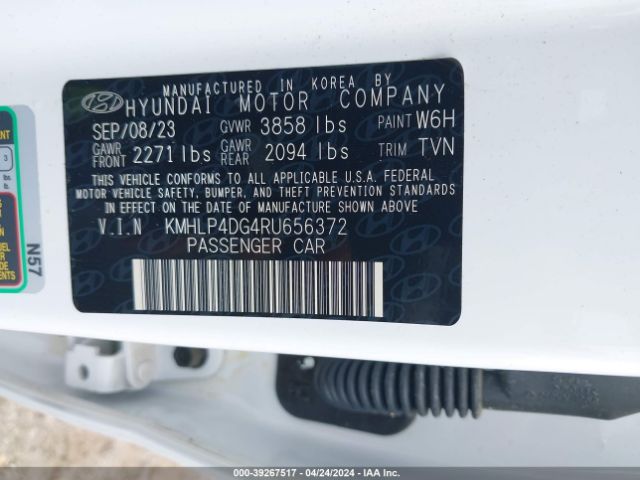 Hyundai Elantra Limited 2024 KMHLP4DG4RU656372 Image 9