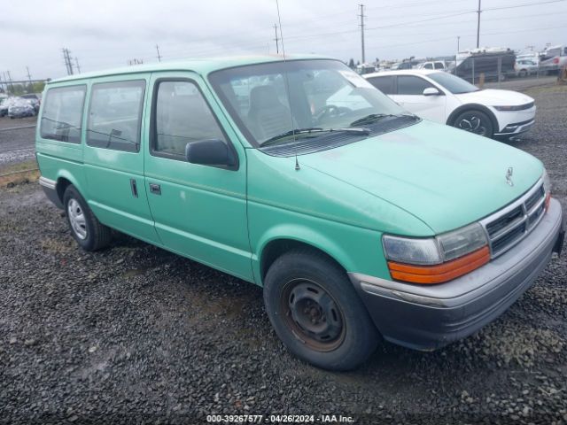Продажа на аукционе авто 1991 Dodge Grand Caravan Se, vin: 1B4GK44R0MX599047, номер лота: 39267577
