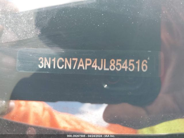 3N1CN7AP4JL854516 Nissan Versa 1.6 Sv