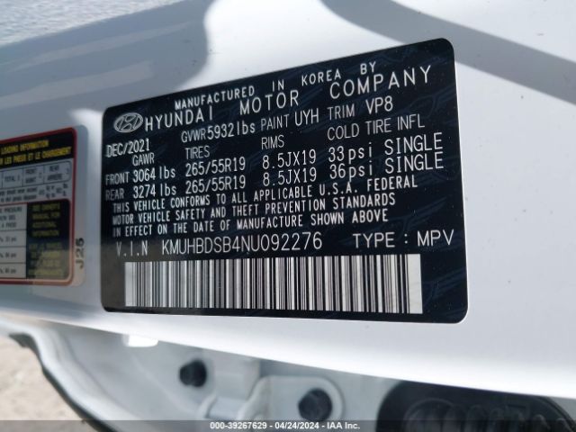 KMUHBDSB4NU092276 Genesis Gv80 2.5t Awd